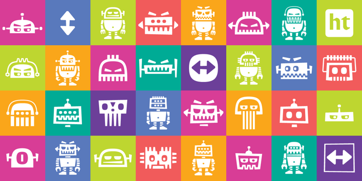 Robots ht Font Poster 3
