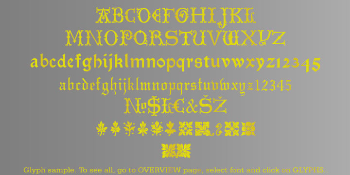 Brass Font Poster 8