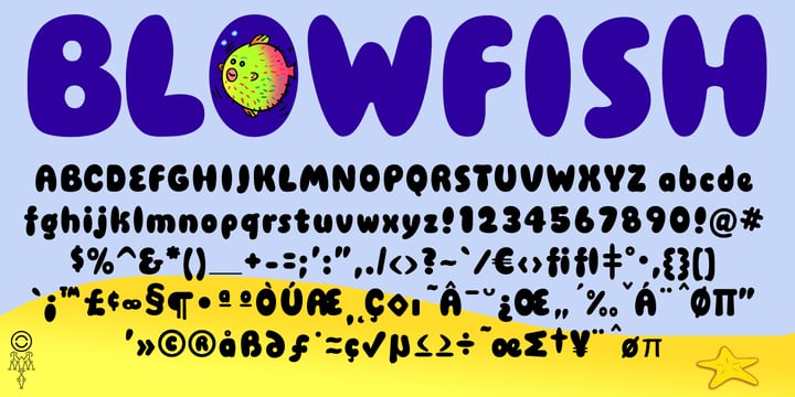 Blowfish Font Poster 1