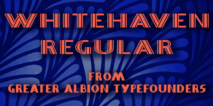 Whitehaven Font Poster 9