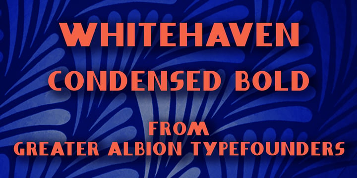 Whitehaven Font Poster 6