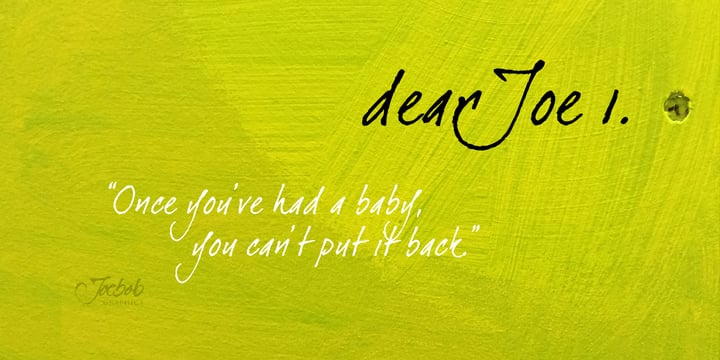 dearJoe 1 Font Poster 1