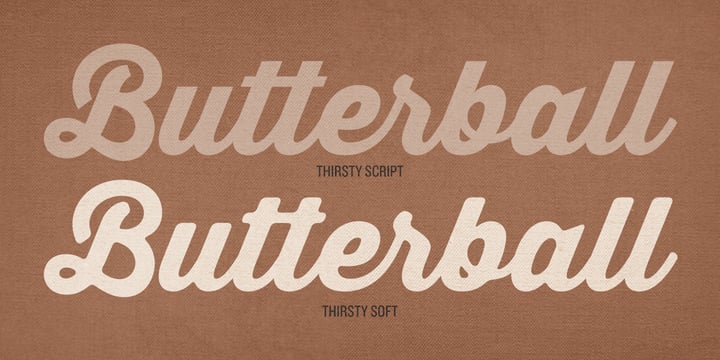 Thirsty Soft Font Poster 1