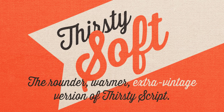 Thirsty Soft Font Poster 3
