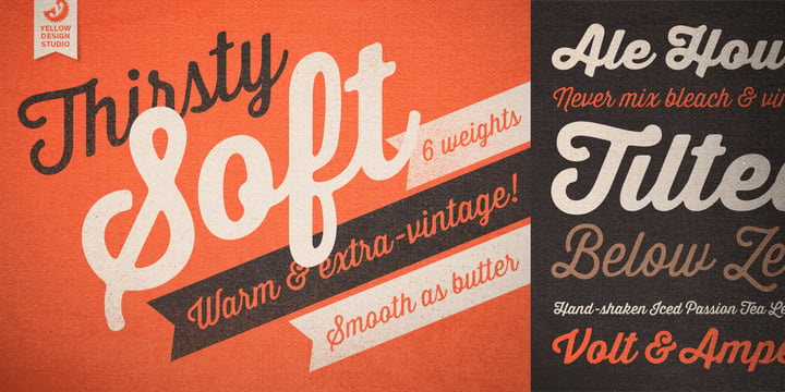 Thirsty Soft Font Poster 7