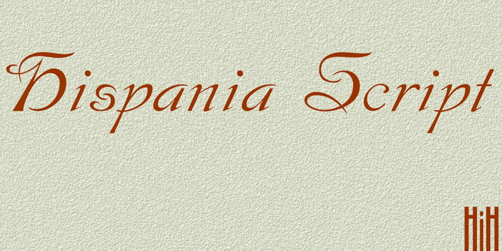 Hispania Script Font Poster 1
