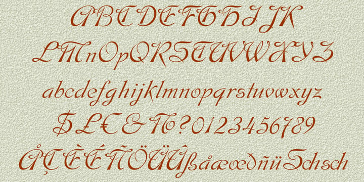 Hispania Script Font Poster 3