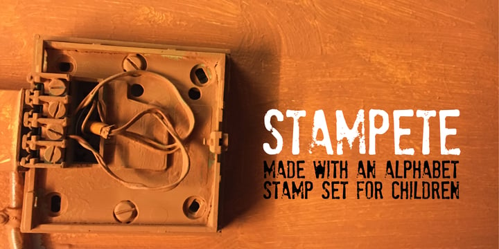 StamPete Font Poster 2