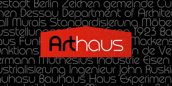 Arthaus Font Poster 23