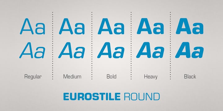 Eurostile Round Font Poster 3