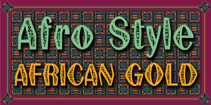 African Gold Font Poster 1