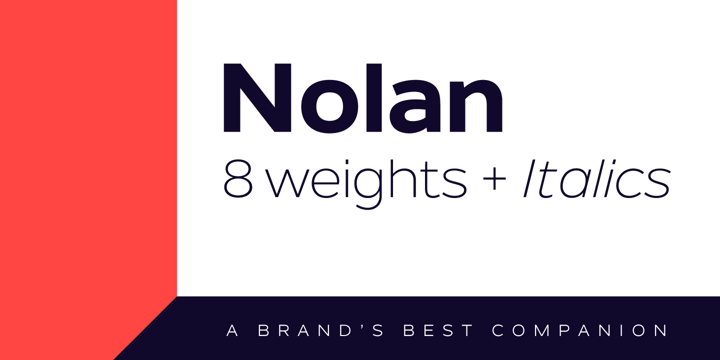 Nolan Font Poster 1