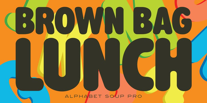 Alphabet Soup Pro Font Poster 3
