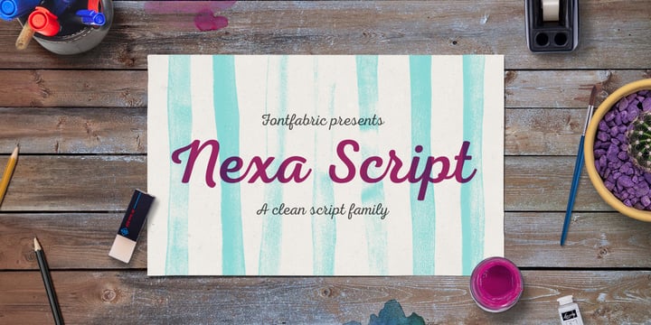 Nexa Script Font Poster 1