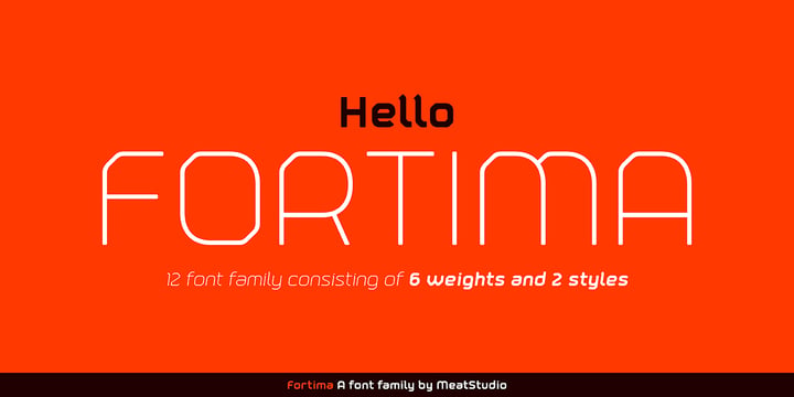 Fortima Font Poster 1