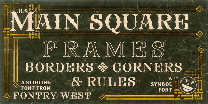 JLS Main Square Frames Font Poster 2
