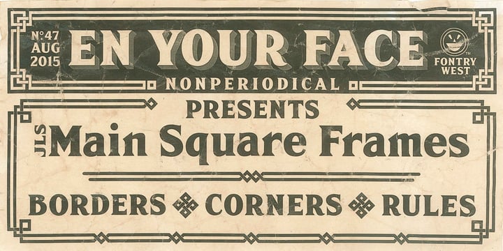 JLS Main Square Frames Font Poster 6