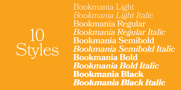 Bookmania Font Poster 3