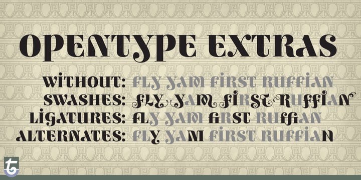 Ambicase Fatface Font Poster 3