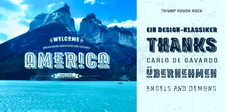 Triump Rough Font Poster 4