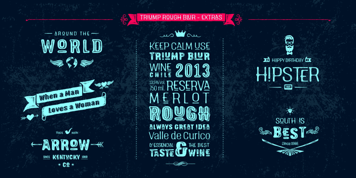 Triump Rough Font Poster 10