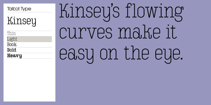 Kinsey Font Poster 4