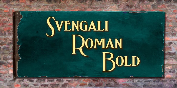 Svengali Roman Font Poster 4