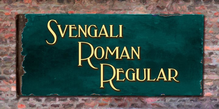 Svengali Roman Font Poster 5