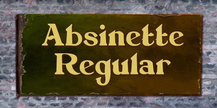 Absinette Font Poster 5