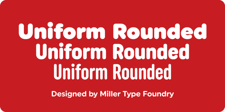 Uniform Rounded Font Poster 2