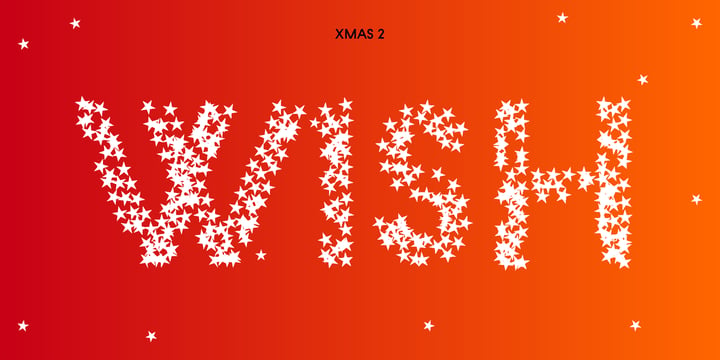 Christmas Pattern Font Poster 5