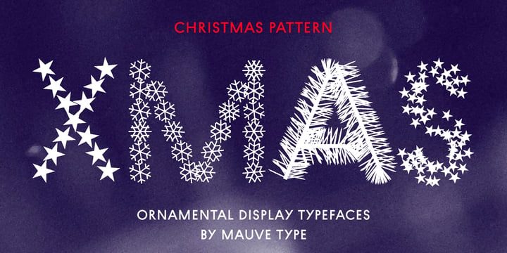 Christmas Pattern Font Poster 1
