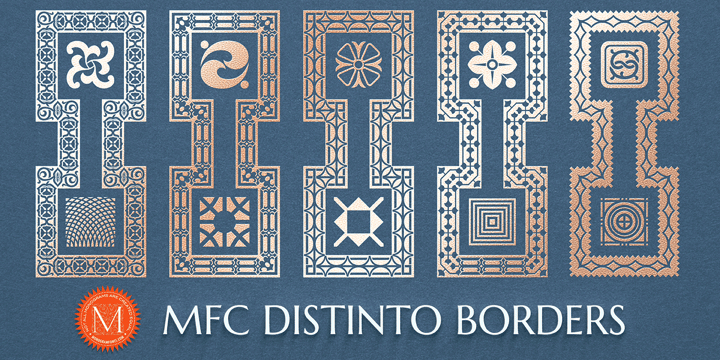 MFC Distinto Borders Font Poster 1