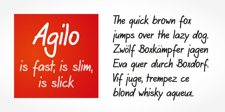 Agilo Handwriting Pro Font Poster 4