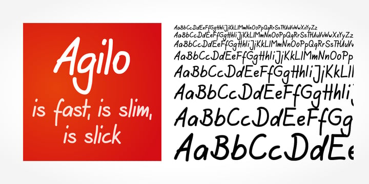 Agilo Handwriting Pro Font Poster 5