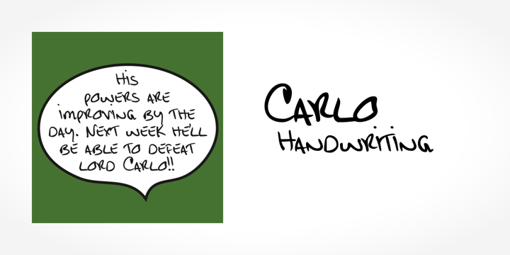 Carlo Handwriting Font Poster 5