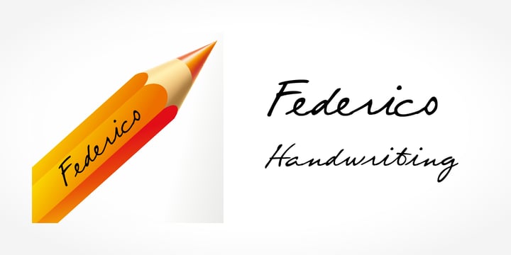 Federico Handwriting Font Poster 5