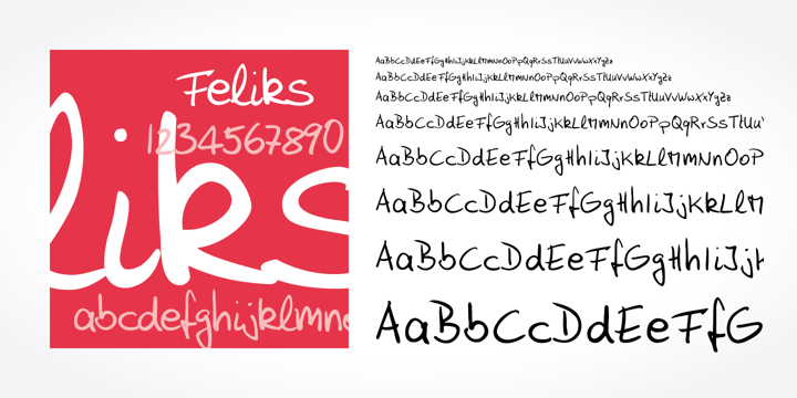 Feliks Handwriting Font Poster 1