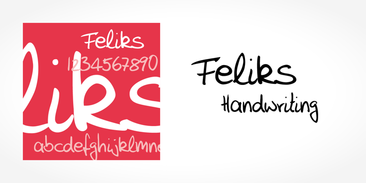 Feliks Handwriting Font Poster 5