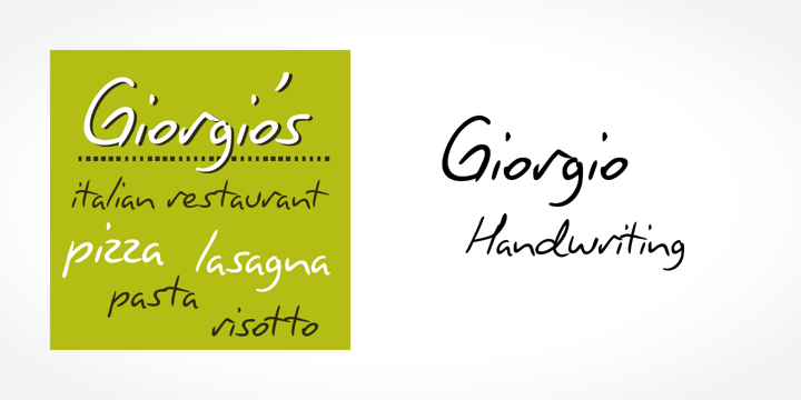 Giorgio Handwriting Font Poster 5