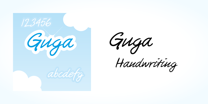 Guga Handwriting Font Poster 5