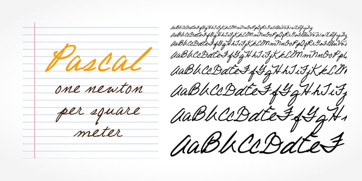 Pascal Handwriting Font Poster 1