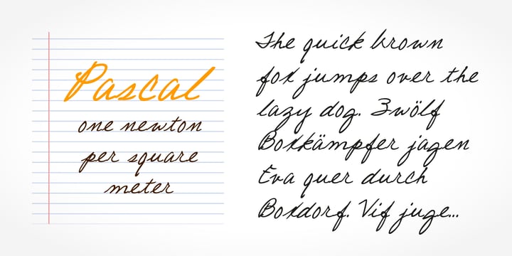 Pascal Handwriting Font Poster 2
