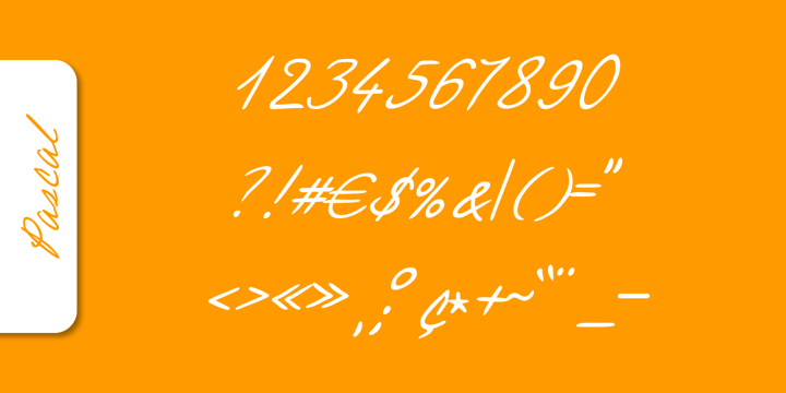 Pascal Handwriting Font Poster 3