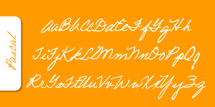 Pascal Handwriting Font Poster 4