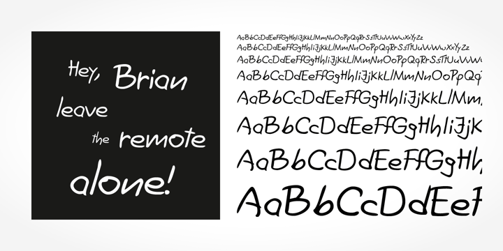 Brian Handwriting Font Poster 1