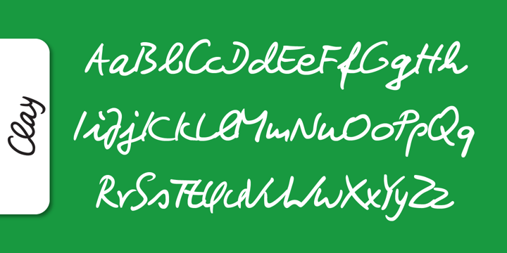 Clay Handwriting Pro Font Poster 4