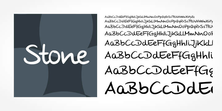 Stone Handwriting Pro Font Poster 1