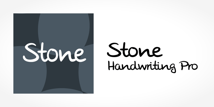 Stone Handwriting Pro Font Poster 5