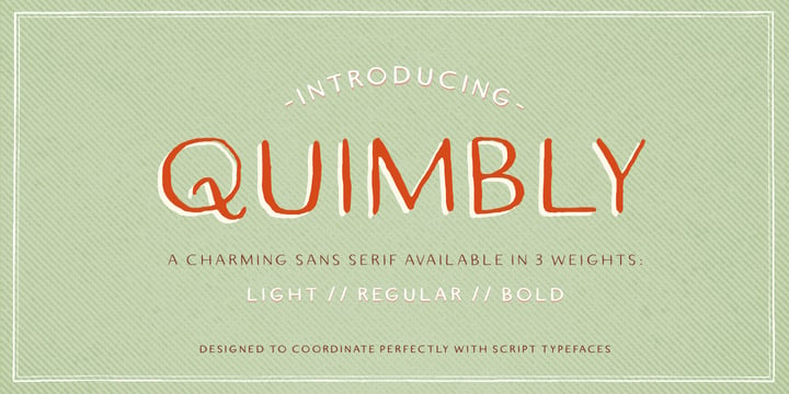 Quimbly Font Poster 1
